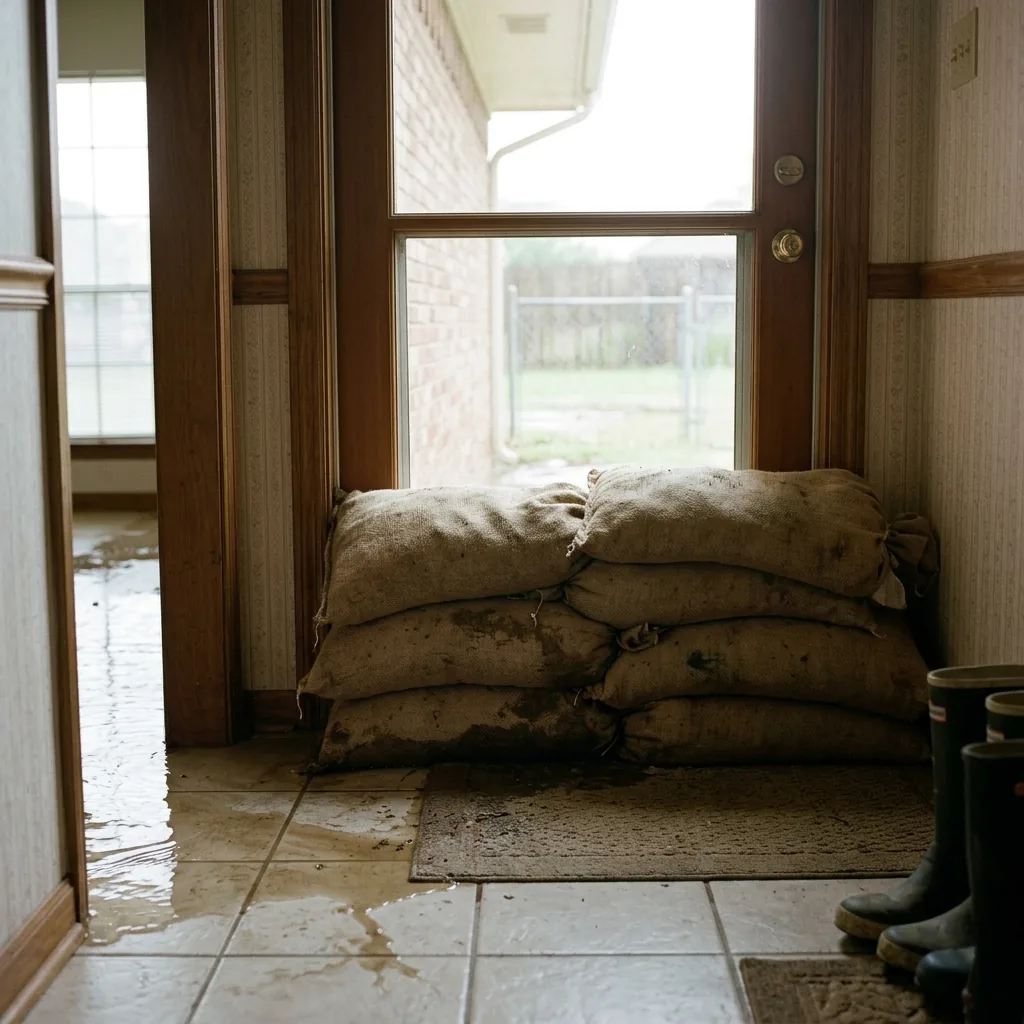 Flood Damage Restoration equipment and process in Keller