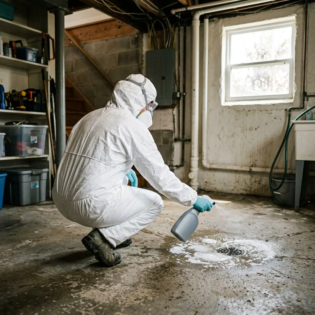 Sewage Cleanup equipment and process in Keller